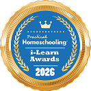 Practical Homeschooling i-Learn Awards 2026 first place seal