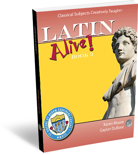 Image of text book for Latin 3